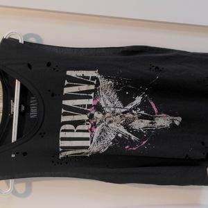 Faded black Nirvana tank